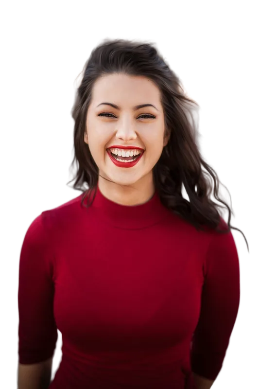 Same portrait as transparent PNG after background removal